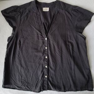 Marine Layer Womens size XL short Sleeve Blouse top